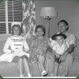 Eugene E. and Virginia M. Ulliman. Son Eugene E. Ulliman Jr. and daughter Barbara A. Ulliman. 1958 Tucson, Arizona.
