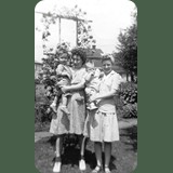 Ursula "Dick" Ulliman Lynch, her son Patrick, Virginia Ulliman and David Lynch. Photo taken in Springfield, Ohio around 1944.