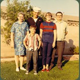 Teresa A., Carl E., Steven E., Christine E. and Carl I. Forster Family. Stanton California, 1967.