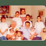 Carl I. and Teresa A. Forster with grandkids William R., Joseph C., Bernadette E. Forster. Step grandkids Zachary and Andrew Thurin. Great grandkids Shawn and Jessica Jackson and Crystal Forster at their 50th wedding Anniversary. 1998 in Riverside California